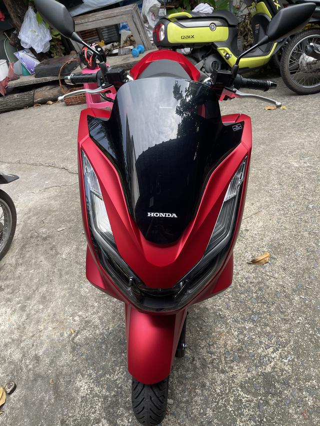 Pcx160 สีแดงดด้าน ABS 2