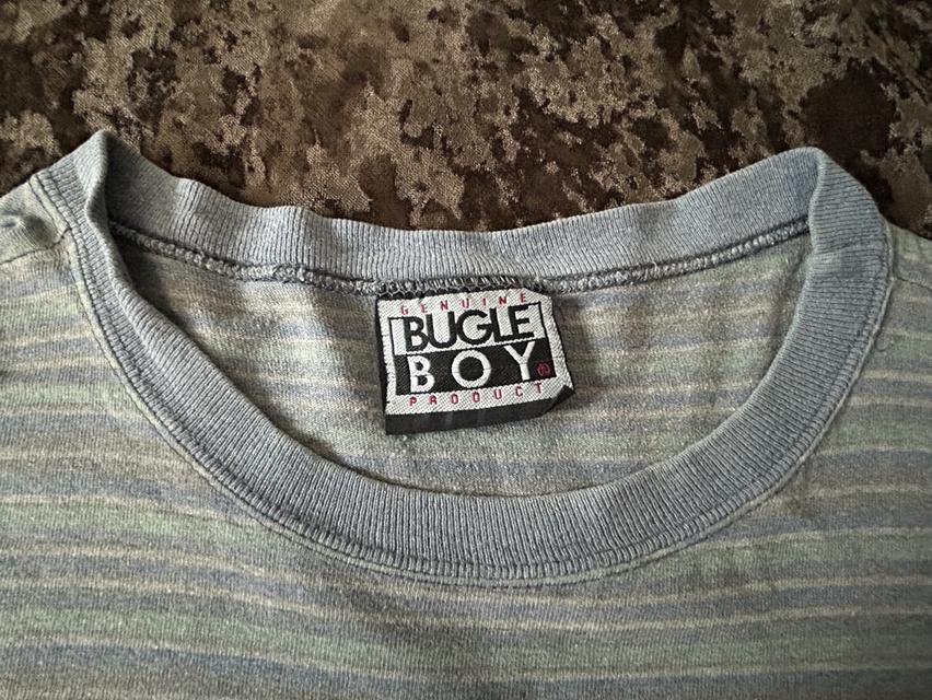 [เปิดขาย] VINTAGE 90s GENUINE BUGLE BOY LONG SLEEVE STRIPE TEE รูปที่ 3