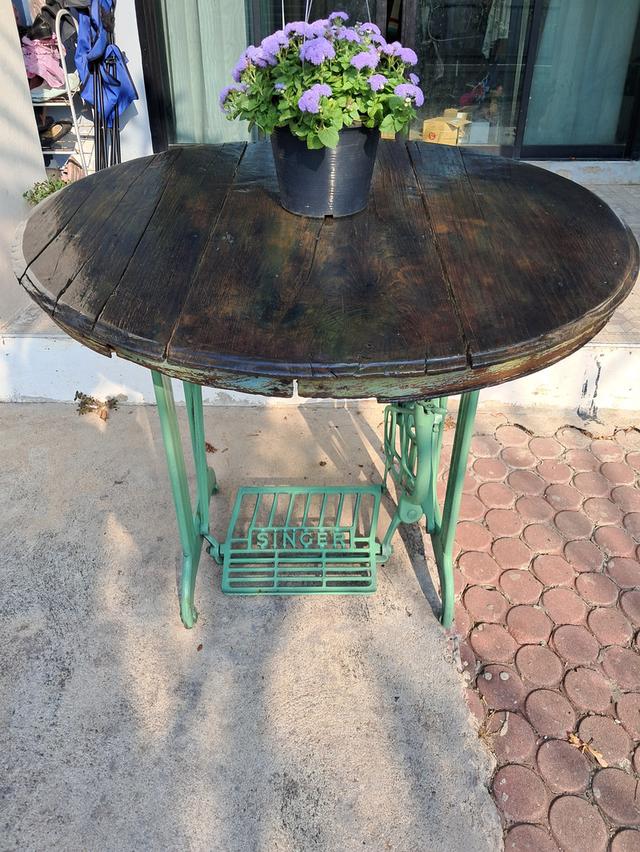 โต๊ะขาจักร งานไม้เนื้อแข็ง รูปที่ 4