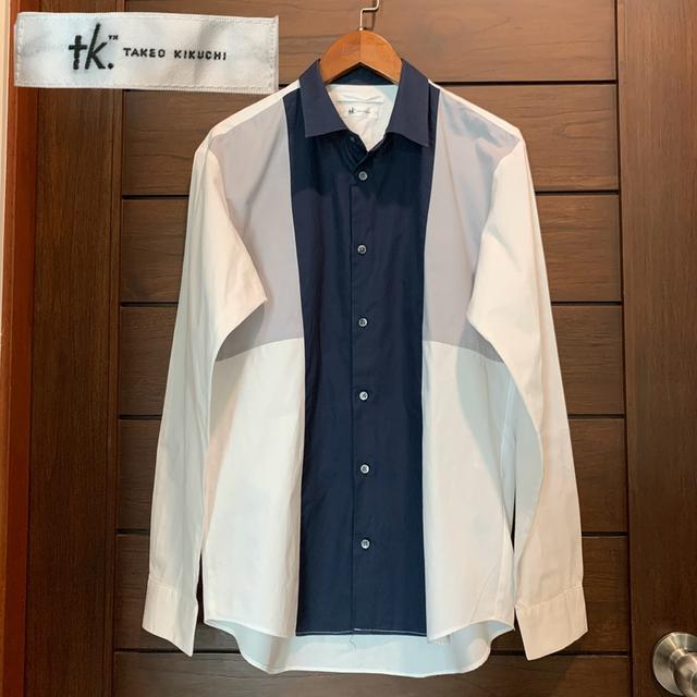 เสื้อเชิ้ต Takeo Kikuchi COLOR BlLOCK
