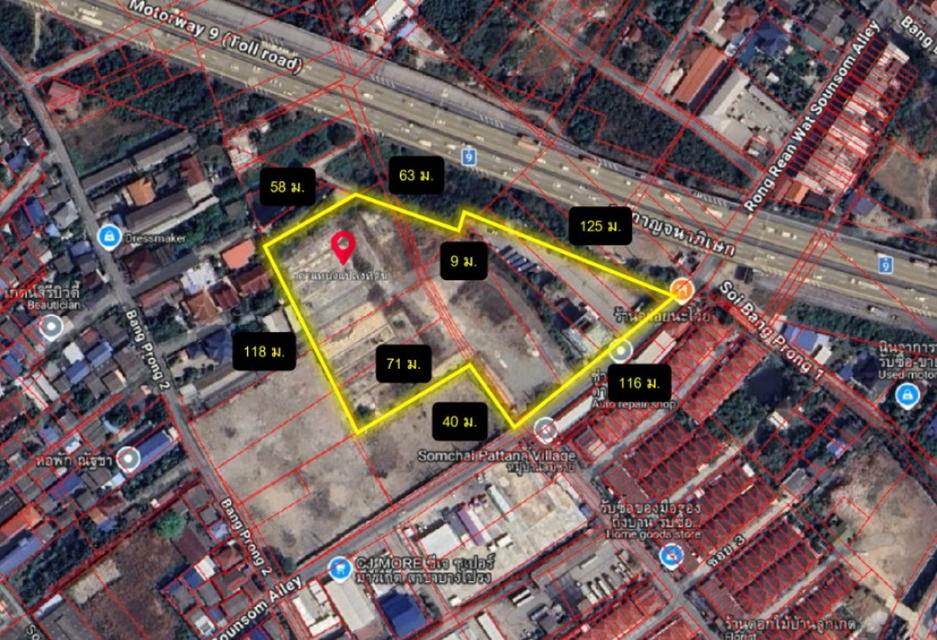 ขาย ที่ดิน ซ.โรงเรียนวัดสวนส้ม 10 ไร่ ปู่เจ้าสมิงพราย สมุทรปราการ เหมาะ จัดสรร 1