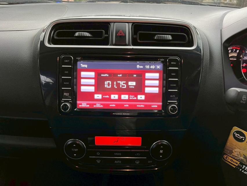 รถ MITSUBISHI MIRAGE รุ่นGLS เครื่อง1.2 AUTO ปี 2016 รถเล็ก อีโคคาร์ ประหยัดน้ำมัน