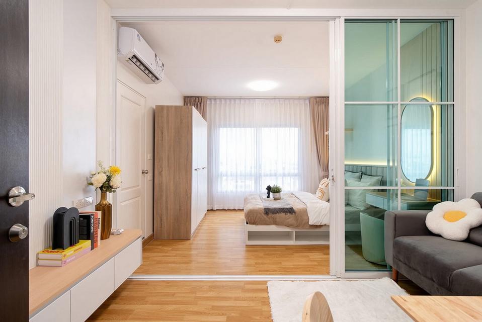 The Tree Condo Ladprao ใกล้รถไฟฟ้าสีเหลือง โชคชัย 4 ขนาด 29.11 ตารางเมตร 1นอน ชั้น7 ตึกB ตกแต่งครบ 1