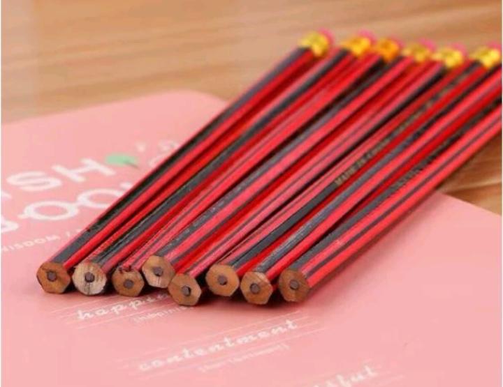 ดินสอ HB โทนสี แดง-ดำ  3