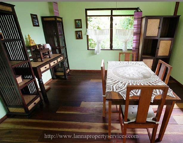 Teak house for rent near ob khan national park hangdong Surrounded by Nature. 4