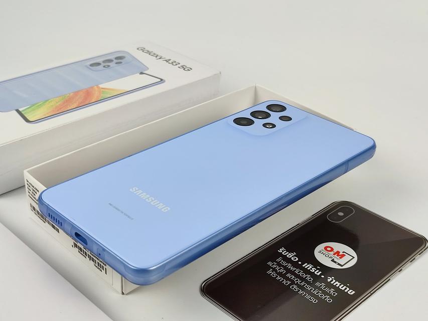 ขาย/แลก Samsung Galaxy A33 5G 8/128 สี Awesome Blue ศูนย์ไทย ประกันศูนย์ สวยมากๆ แท้ ครบกล่อง เพียง 8,900 บาท  3