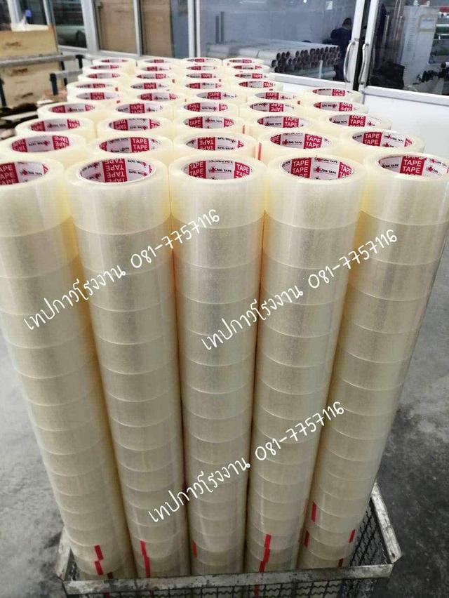 เทปปิดกล่อง เทปใส เทปขุ่น 081-7757116 