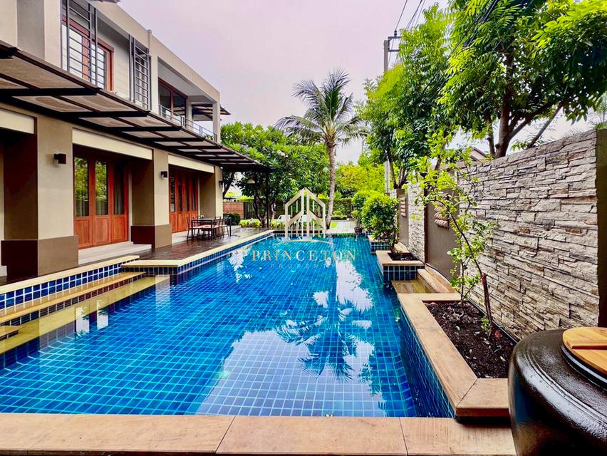 ให้เช่าบ้านหรูหลังใหญ่ ใจกลางเกษตร–นวมินทร์ โครงการ อารียา สวนา 1 พร้อมสระว่ายน้ำส่วนตัว