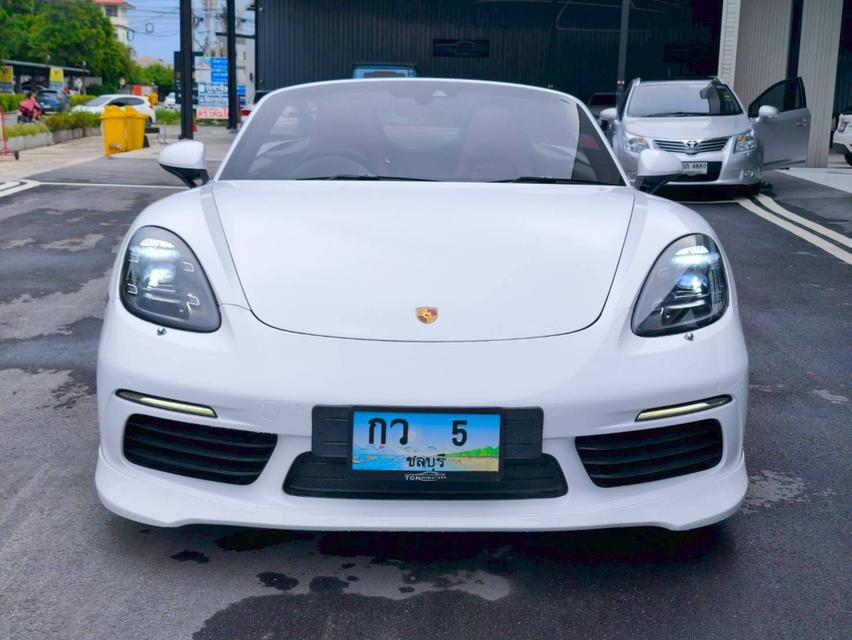 รหัสรถ KPV5 2017 PORSCHE BOXSTER 2.0 CABRIOLET สีเทา wrap ขาว