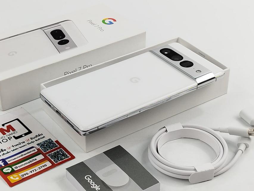 ขาย/แลก Google Pixel 7Pro 12/256 White สภาพสวยมาก แท้ ครบยกกล่อง เพียง 31,900 บาท  2