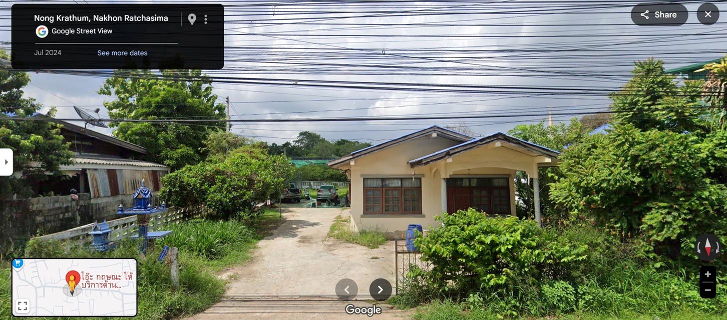 ขายที่ดินพร้อมบ้านหลังเดอะมอลล์โคราช ทำเลดีติดถนน 1