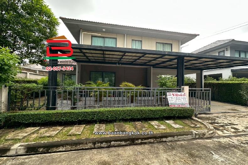 บ้านเดี่ยว หมู่บ้านเพฟ (รามอินทรา-วงแหวน) เนื้อที่ 62.2 ตร.ว ซ.กาญจนาภิเษก 4 แขวงออเงิน เขตสายไหม กรุงเทพมหานคร 1