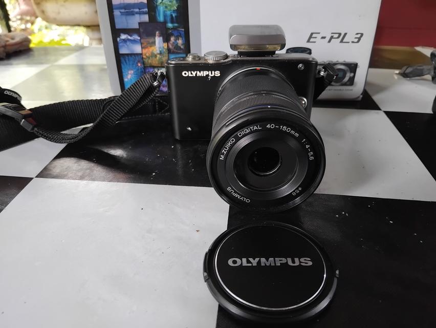 ขายกล้อง OLYMPUS PEN Lite รุ่น E-PL3 สภาพเหมือนใหม่ ราคา 5,000 บาท พร้อมเลนส์ 40-150