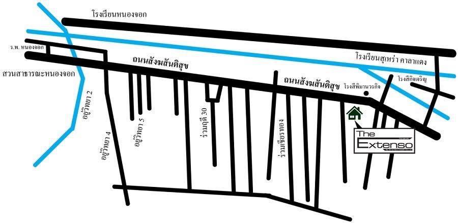 ให้เช่า The Extenso หนองจอก บ้านเดี่ยว พื้นที่กว้าง พร้อมอยู่ 12