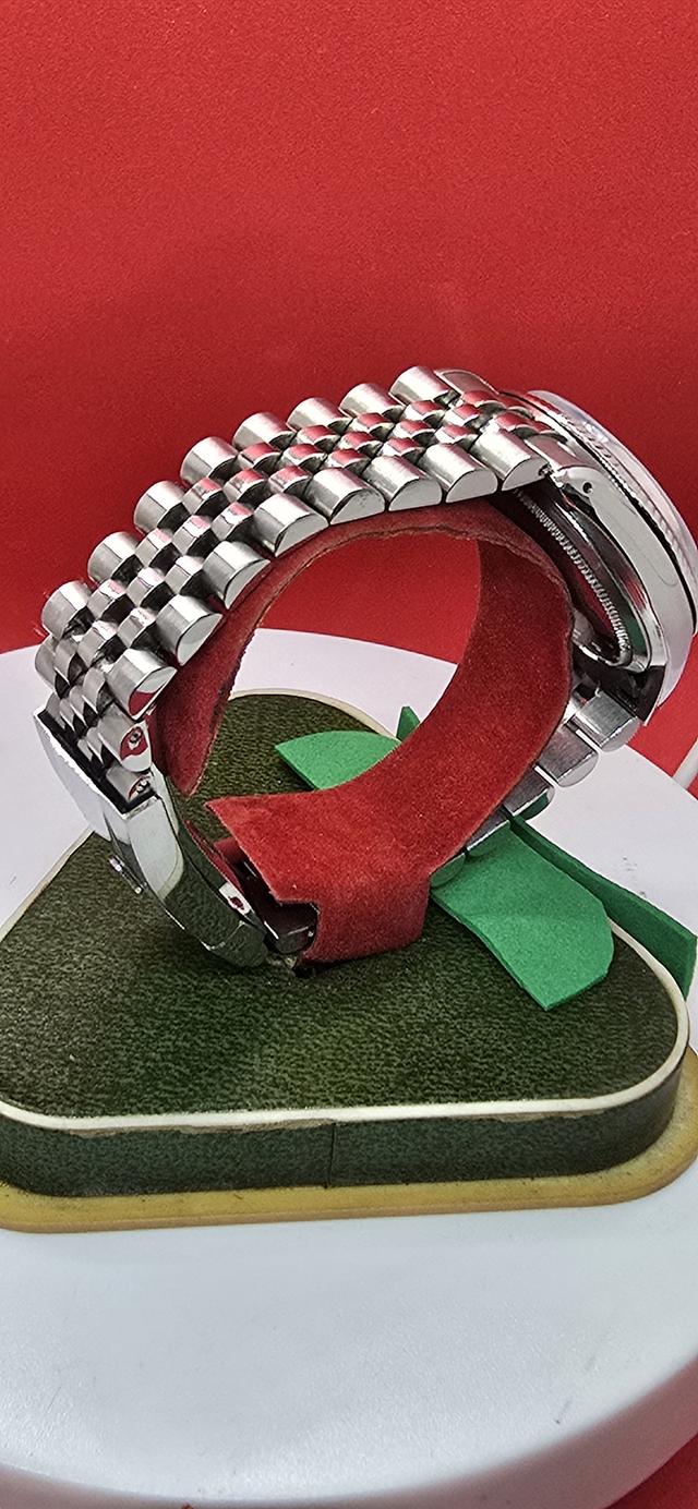 ROLEX datejust AUTOMATIC งานประกอบ หน้าแท้ ขอบแท้ทองคำขาวเม็ดทองคำขาว เครื่อง eta swiss สายงายเดรด ขาย25000 รูปที่ 4