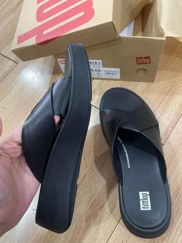 FITFLOP F-MODE FOLDED-LEATHER CROSS 2