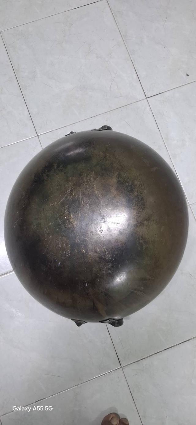 กระทะทองเหลือง ตราไก่เหยียบลูกโลก รูปที่ 5