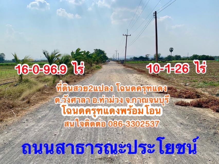 ที่ดิน16ไร่ ทำเลดี ใกล้มอเตอร์เวย์ ต.วังศาลา อ.ท่าม่วง จ.กาญจนบุรี 6