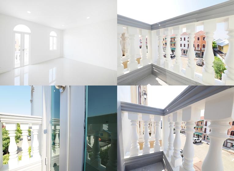 Clearance Sale อาคารพาณิชย์ 3 ชั้น ม.เวนิสดิไอริส ขนาด 31.5 ตร.ว. 3นอน 3น้ำ ทำเลดีหลังมุม สิ่งปลูกสร้างสไตล์อิตาลี ตกแต่งใหม่ทั้งหลัง ต่อเติมเต็ม 15