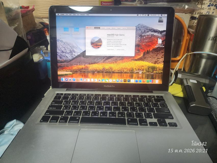 MacBook Pro (13-inch, Mid 2012) เครื่องผ่านการอัปเกรดใส่ SSD 128 GB