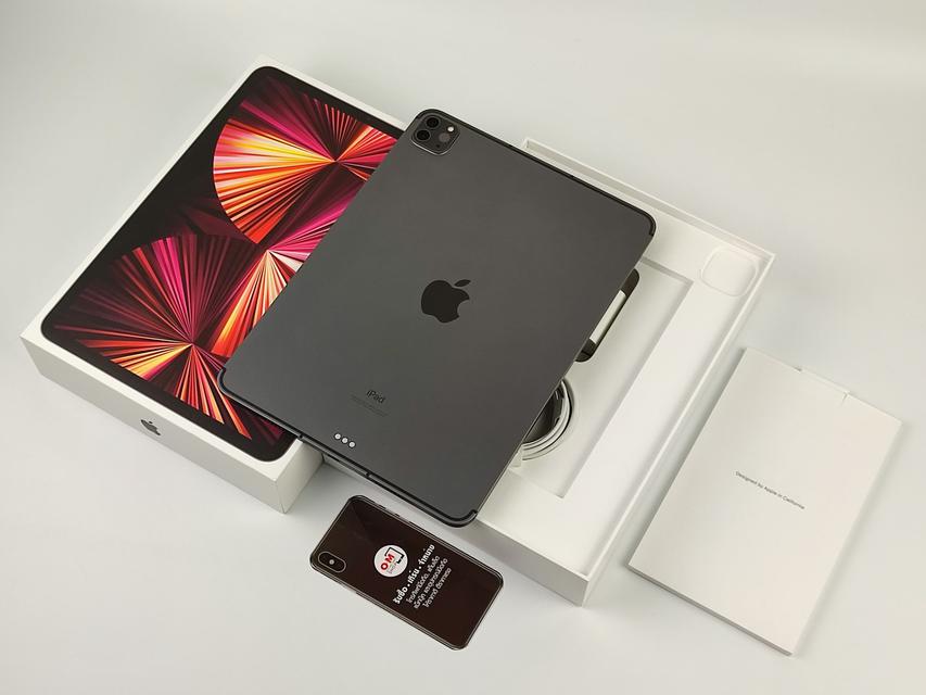 รูป ขาย/แลก iPad Pro (2021) 11นิ้ว 128 (Wifi+Cellular) สี Space Gray ศูนย์ไทย สภาพสวยมาก แท้ เพียง 25,900 บาท  1