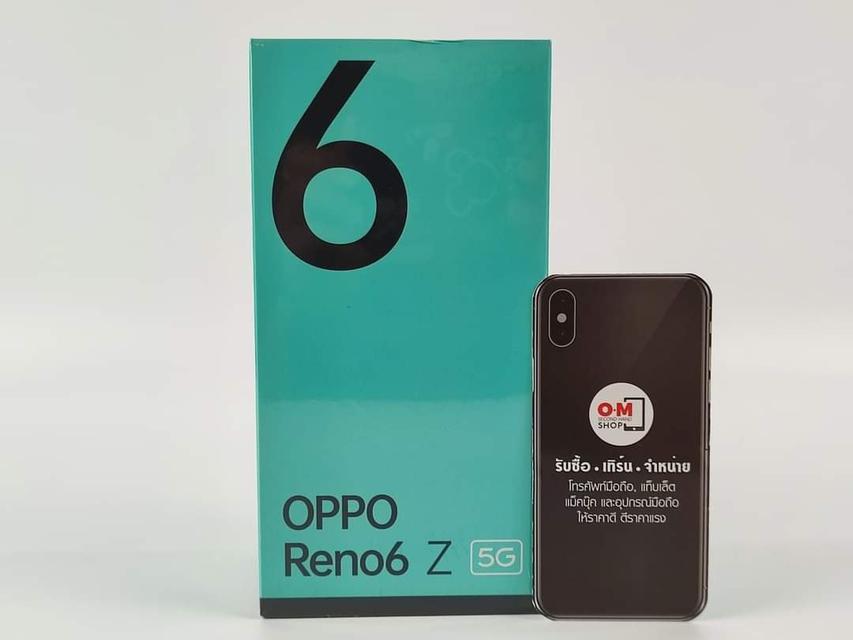 ขาย/แลก OPPO Reno6 Z 5G 8/128GB Aurora ศูนย์ไทย ประกันศูนย์ 1ปี ใหม่มือ1ยังไม่ได้แกะซีล เพียง 8,900 บาท  1