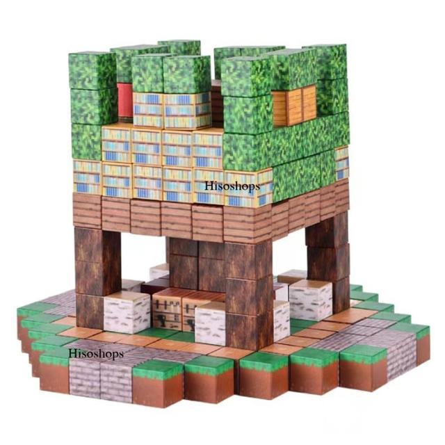 SET MINECRAFT DIY 96 BLOCKS BOX บล็อกแม่เหล็ก บล๊อกตัวต่อมายคราฟ 96 ชิ้น แบบกระเป๋า ตัวต่อแม่เหล็กต่อได้ตามจินตนาการ ของเล่นสนุกๆ จากเกมส์ชื่อดัง