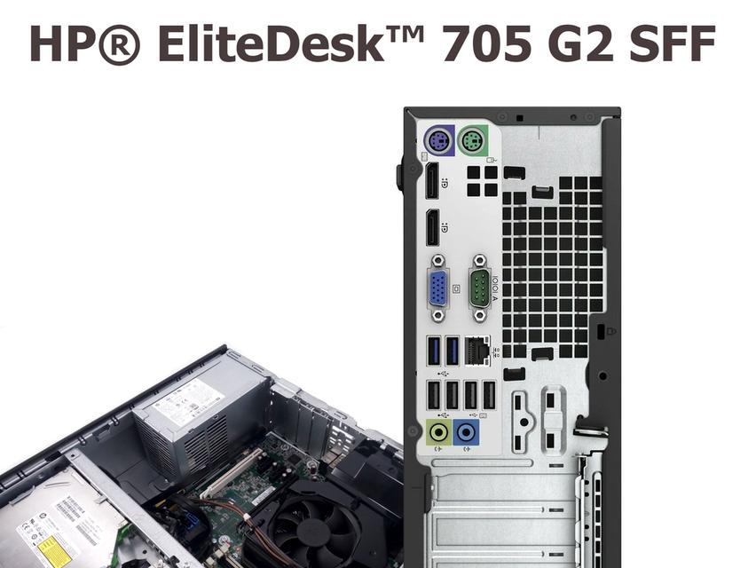 คอมพิวเตอร์เดสก์ท็อป HP® EliteDesk™ 705 G2 SFF With Upgraded-Parts เฉพาะตัวเครื่อง (ไม่รวมจอภาพ) ราคาขาย 2,590 บาท รวมค่าส่งแบบEMSทั่วไทย 7