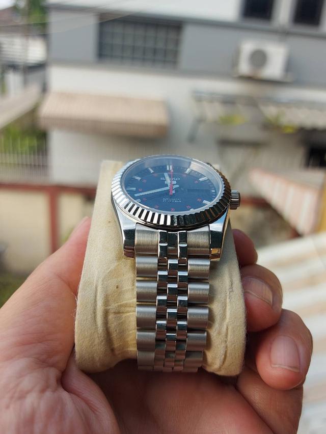 SEIKO 5 7S26A MOD Datejust ขอบหยัก  9