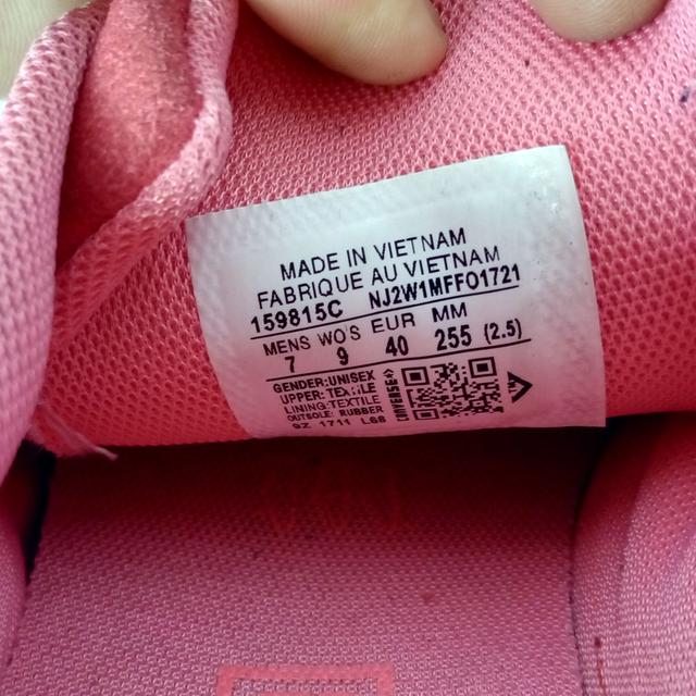 CONVERSE ผ้าใบมือสอง สีชมพู สภาพสวยๆชิคๆ จัดส่งฟรี!!! เก็บปลายทาง 8