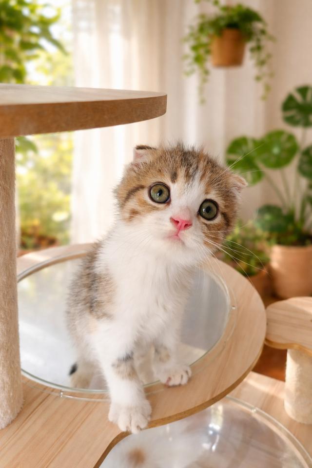 สก็อตติชโฟลด์แท้ ด.ญ.สามสี หูพับ รูปที่ 3