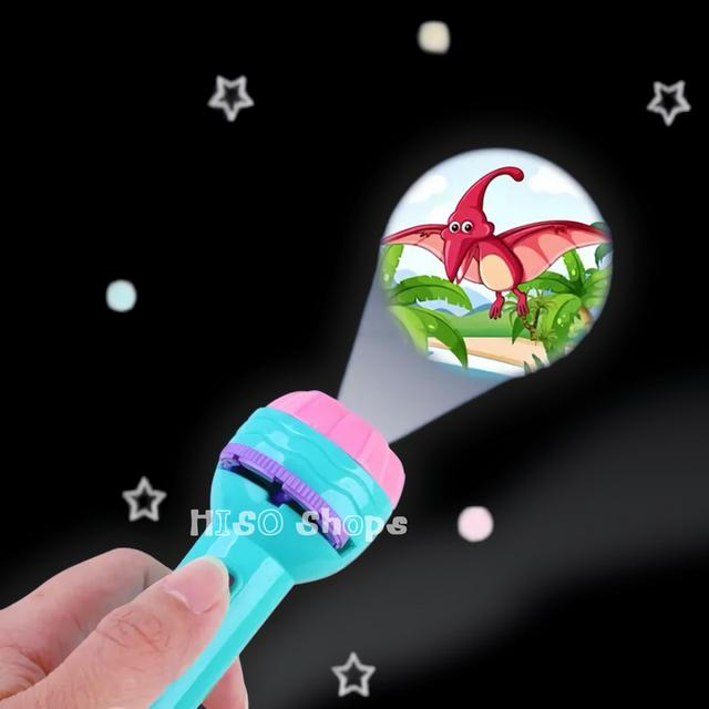 ไฟฉายโปรเจคเตอร์สุดน่ารัก เครื่องฉายโปรเจคเตอร์สำหรับเด็กมี 3 สีสุดฮิต มาพร้อมหัวเปลี่ยนภาพถึง 2 หัว รวม 16 ภาพของการ์ตูนและสัตว์นานาชนิด! 6