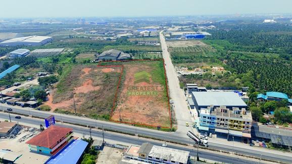 ที่ดินติดถนน บ้านแพ้ว–พระประโทน เนื้อที่ 8-2-14.70 ไร่ ใกล้พระราม 2 สมุทรสาคร 1