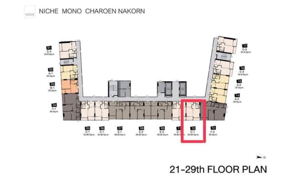 ขายคอนโด Niche Mono เจริญนคร76 ชั้น21 วิวแม่น้ำเจ้าพระยา เฟอร์ครบ พร้อมเข้าอยู่ ทำเลดี ใกล้ BTS ตลาดพลู 6