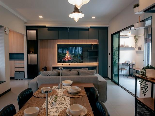 ให้เช่าบ้านเดี่ยว 2 ชั้นหลังริม 225 ตรม. วีเว่ บางนา กม. 7 Vive Bangna km.7 โครงการแรก ลักษณะ Gallery House ใกล้เมกะบางน 2