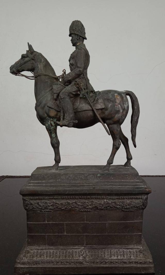 592.พระบรมรูปหล่อในหลวงรัชกาลที่ 5 พระบาทสมเด็จพระปรมินทรมหาจุฬาลงกรณ์ พระจุลจอมเกล้าเจ้าอยู่หัวทรงม้า(พระบรมรูปทรงม้า) 6