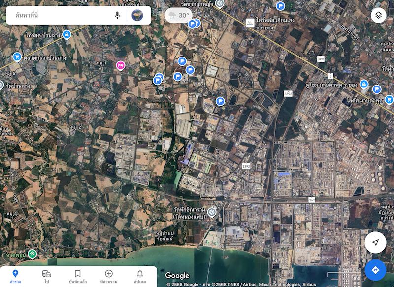 ขายที่ดินเนื้อที่ 5.5ไร่ใกล้ปั้ม ปตท.แยกส้มหล่น ผังเมือง EEC สีม่วงลาย ต.ห้วยโป่ง อ.เมืองระยอง ใกล้นิคมเอเชีย,นิคมมาบตาพุด 6