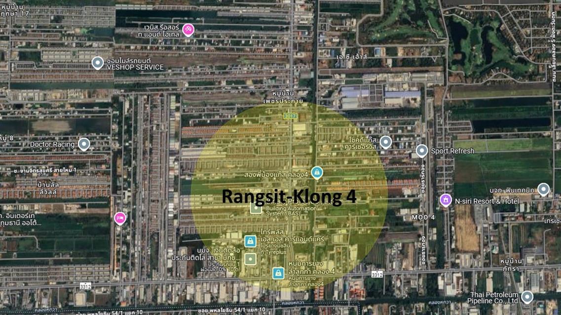 ขายที่ดิน 20 ไร่ พระองค์เจ้าสายคลอง 4 ห่างถนนลำลูกกาเพียง 800 เมตร