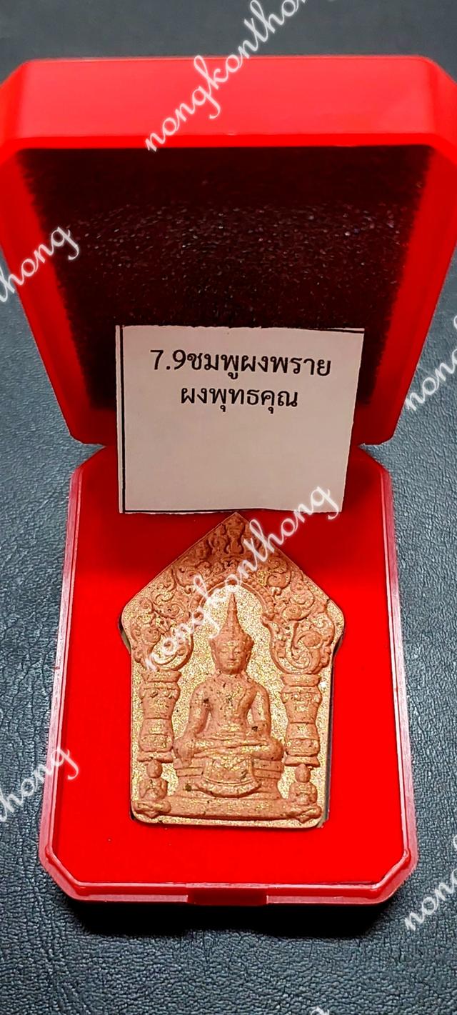 หลวงปู่ศิลา สิริจันโทขุนแผนแสนล้าน รุ่น หัวใจขุนแผนเนื้อ ชมพูพราย ผงพุทธคุณ เลข ๓๒๔ที่ระลึกบูรณะรูปเหมือน(นั่ง)งค์ใหญ่ ธรรมอุทยาน