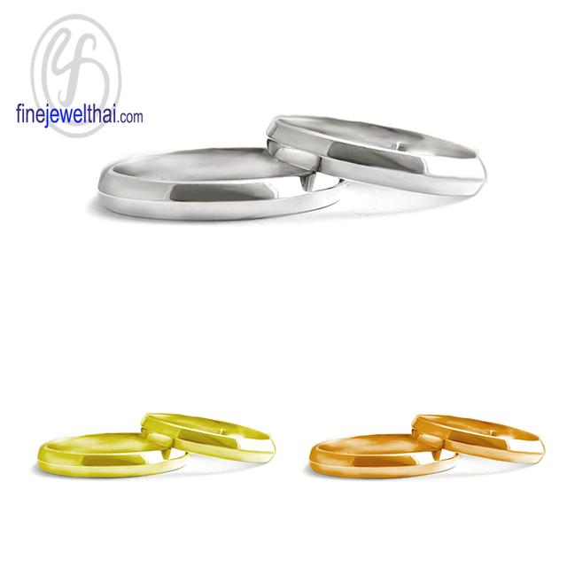 Finejewelthai แหวนคู่รักสำหรับคนรุ่นใหม่ ดีไซน์มินิมอล RC141500
