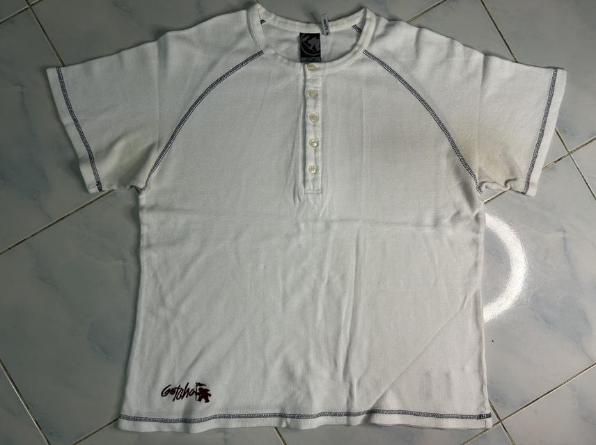 🏄‍♂️ [Full Detail] GOTCHA Waffle Henley Tee - งานป้ายญี่ปุ่น