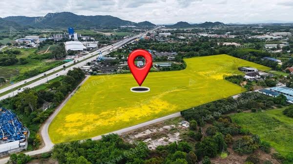 ที่ดินทำเลทองใกล้ถนนสาย36 นิคมพัฒนา ระยอง 41-3-2.1 ไร่