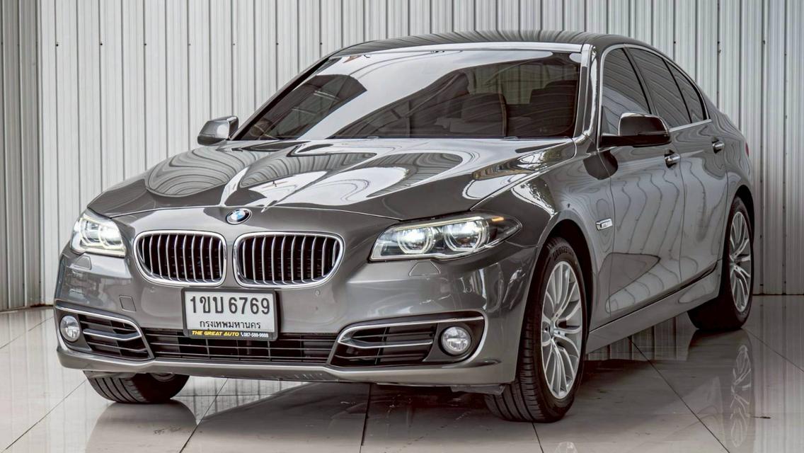 BMW SERIES 5 528i LUXURY ปี 2014 สีเทา เกียร์ A/T โฉม F10 ปี10-17 รถVat%