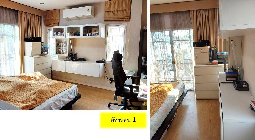 ขายบ้านสราญสิริ 2 ชั้น 3 นอน 3 น้ำ แบรนด์แสนสิริ สภาพดีพร้อมเฟอร์นิเจอร์ตกแต่งแล้ว ทำเลที่พักอาศัยมีระดับติดถนนราชพฤกษ์ ต.บางพลับ อ.ปากเกร็ด 9