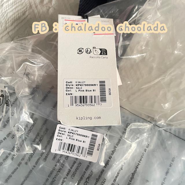 (พร้อมส่ง/ของแท้ค่ะ💯🐒) กระเป๋า Kipling NALO l pink blue br รูปที่ 2