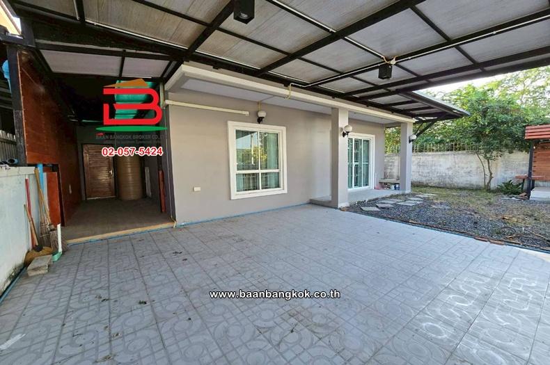 บ้านเดี่ยว เนื้อที่ 56 ตร.ว. หมู่บ้าน นนทวี วิลล์ 7 ถ.สกุลดี-กลางเมืองหนองจอก : Noantawee Ville 7 Sakuldee-Nongjok ถนนเชื่อมสัมพันธ์ แขวงหนองจอก เขตหน 6