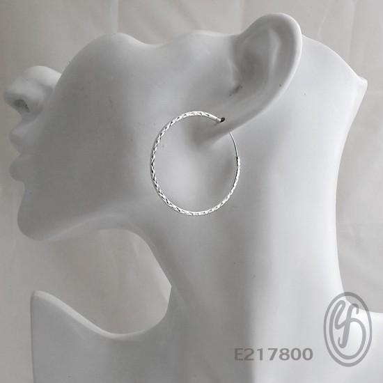 Finejewelthai ต่างหูห่วง ต่างหูเงินแท้925 E217800 รูปที่ 3