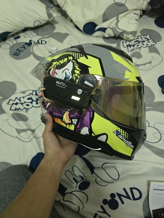 กล้องMufu v20s + หมวกกันน็อค 15