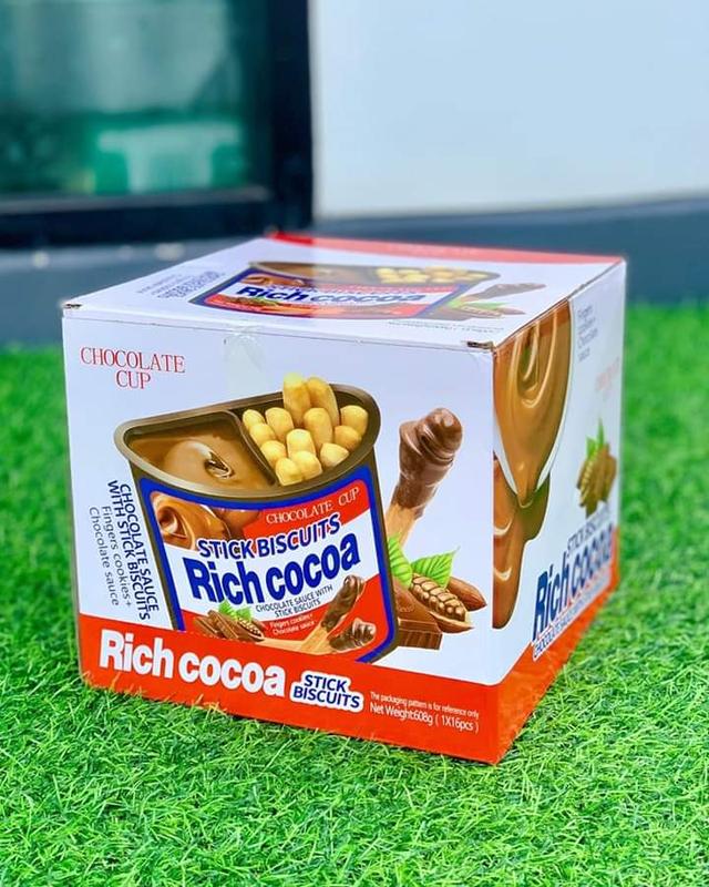 Rich cocoa บิสกิตแท่ง ยกลัง 8 กล่อง 3