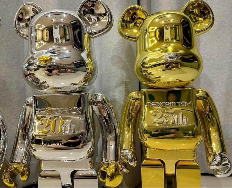  20th Silver & 25th Gold Bearbrick  3